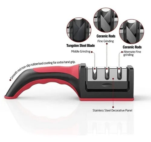 Miniatura 2 de Afilador De Cuchillos 3-1 Con Mango Ergo